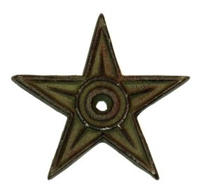 Cast Iron Star - Center Hole Large Set of 6