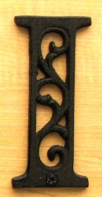 Cast Iron Letter I