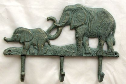 Cast Iron Elephant 3 Hooks