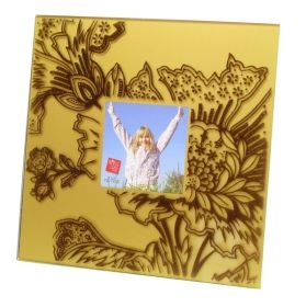 Velvet Square Frame - Gold