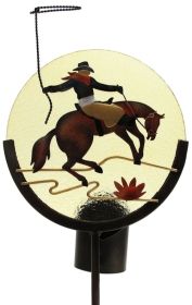 Horse Silhouette Candle Holder Garden Stake Reduced