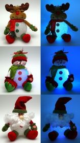 Plush EVA Snowman/Moose/Santa Assortment AS IS