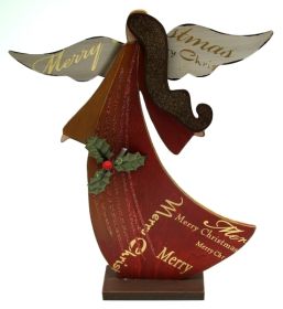 Wood Angel Table Piece