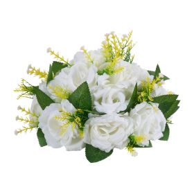 VEVOR Flower Balls Arrangement Bouquet 10 PCS, 9.5-Inch Diameter Artificial Flower Balls Wedding Rose Centerpieces