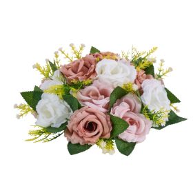 Flower Ball Arrangement Bouquet 10PCS, 9.5-Inch Diameter Artificial Flower Balls Wedding Table Centerpieces