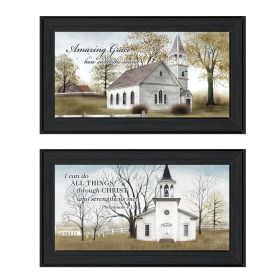 Trendy Decor 4U "Amazing Grace" Framed Wall Art, Modern Home Decor Framed Print for Living Room, Bedroom & Farmhouse Wall Decoration by Billy Jac
