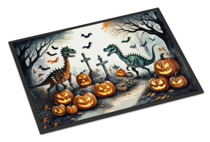 NEW Dinosaurs Spooky Halloween Doormat Front Door Mat Indoor Outdoor Rugs for Entryway, Non Slip Washable Low Pile, 18H X 27W