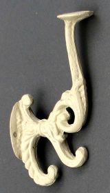 WHITE VICTORIAN HOOK SET of 2