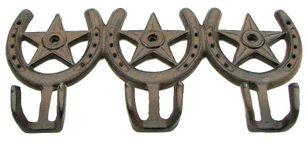 Horseshoe Star 3 Hooks