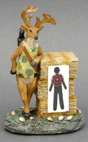 Resin Comical Deer "Target Practice"