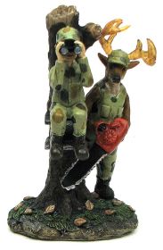 Comical Deer with Chain Saw