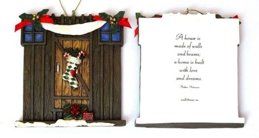 Roman Barn Door Ornament to Personalize (Option: 0182-25627A)