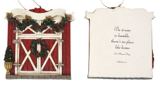 Roman Barn Door Ornament to Personalize (Option: 0182-25627B)