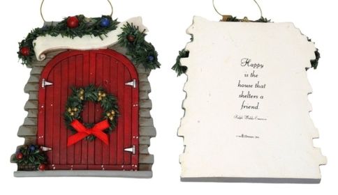 Roman Barn Door Ornament to Personalize (Option: 0182-25627C)