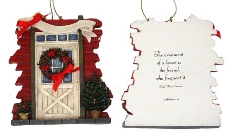 Roman Barn Door Ornament to Personalize (Option: 0182-25627D)